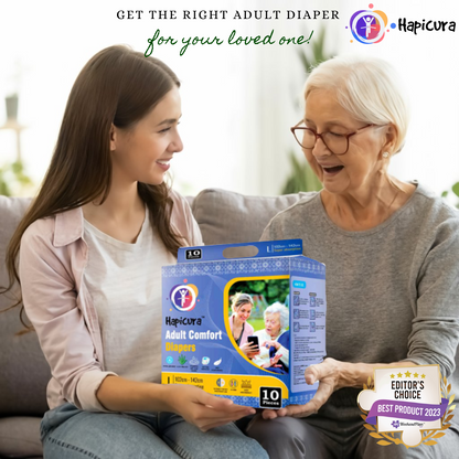 Hapicura Adult Comfort Diaper - Bundle (10 Packs)