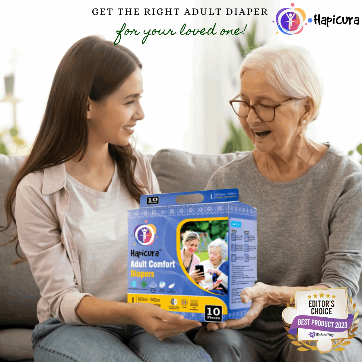 Hapicura Adult Comfort Diaper - Bundle (10 Packs) Hapicura Malaysia