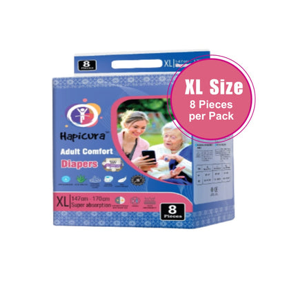 Hapicura Adult Comfort Diaper - Bundle (10 Packs)