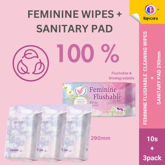 Feminine Wipes & Sanitary Pads Combo