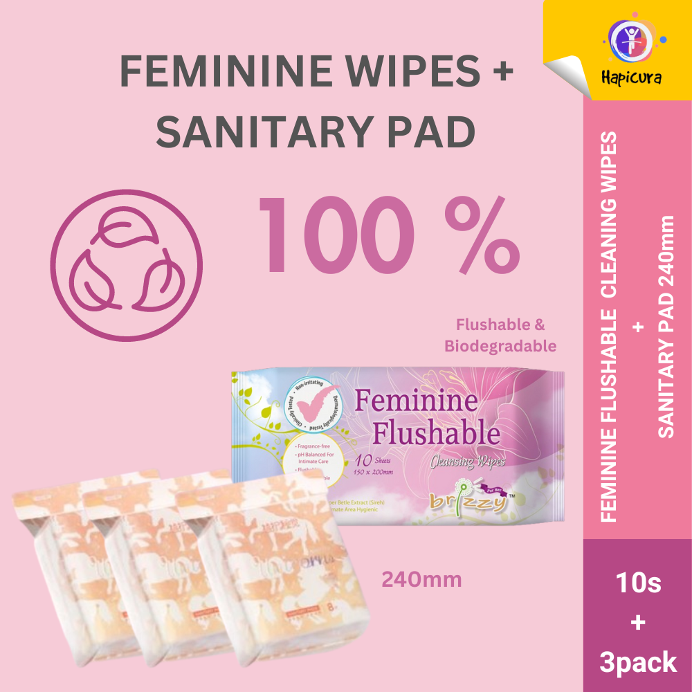 Feminine Wipes & Sanitary Pads Combo